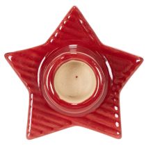 gjenstander Stjerneformet lysholder for kjeglelys, advent og jul, 8 cm, 2 stk.