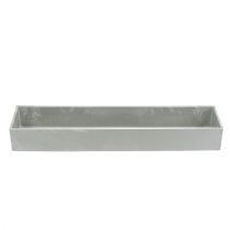 gjenstander Skål firkantet grå 41,5cm x 10,5cm H5cm