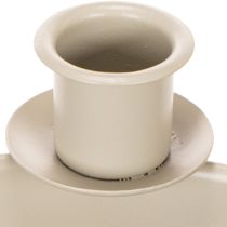 gjenstander Lysestake med 4 holdere, moderne adventskrans, beige, 15 cm