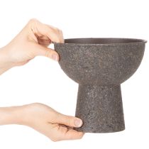 gjenstander Rund planteskål med base, 18 cm