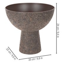 gjenstander Rund blomsterkasse på stativ, moderne blomsterpotte, 25 cm