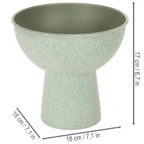 gjenstander Moderne rund blomsterkasse på høy base, 18 cm