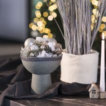 gjenstander Moderne rund blomsterkasse på høy base, 18 cm