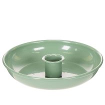 gjenstander Grønn metalllysestake, dekorativ, for spisslys, 13 cm