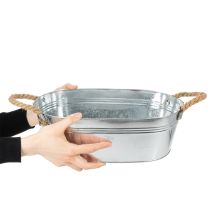 gjenstander Oval skål 35 cm x 21,5 cm H 11,5 cm, blank sink