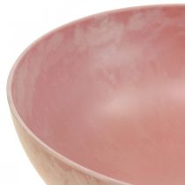 Dekorativ skål blomsterskål rund rosa skål plast Ø20cm