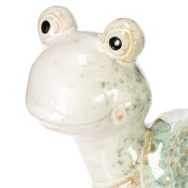 gjenstander Keramisk skilpaddefigur som blikkfang i stuen, dekorativ figur, 22 cm