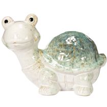 gjenstander Keramisk skilpaddefigur som blikkfang i stuen, dekorativ figur, 22 cm