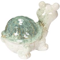gjenstander Keramisk skilpaddefigur som blikkfang i stuen, dekorativ figur, 22 cm