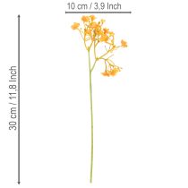 gjenstander Kunstig babypust oransje gren til blomsteroppsatser 30 cm 10 stk