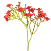 gjenstander Kunstig babyånde, rød, bukett som blomsterdekorasjon, 30 cm, 10 stk.