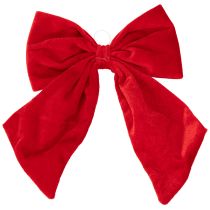 gjenstander Rød dekorativ sløyfe som julepynt, 28 cm, 3 stk.