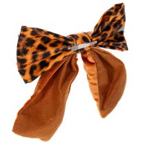 gjenstander Dekorativ sløyfe med dyreprint leopardmønster 20 cm 3 stk