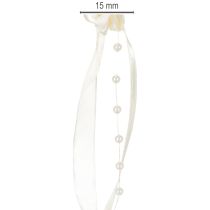 gjenstander Bånd Valentino kremfarget 15mm 5m