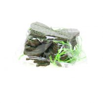 gjenstander Dekorativ oppheng sommerfuglgrønt glitter 8cm 12 stk