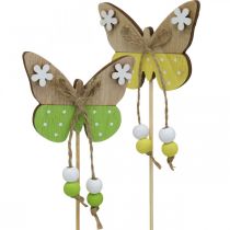 Blomsterpinne sommerfugltre dekorasjon for stikk 7×5cm 16stk