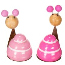 gjenstander Sneglefigur med morsomt design, sjarmerende vårdekorasjon, 9 cm, 4 deler