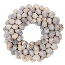 gjenstander Sneglekrans til oppheng, dekorativ krans, maritim stil, Nathai, Ø35 cm