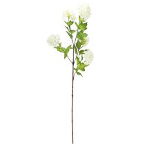 gjenstander Snøball Kunstig Viburnum gren Hvite blomster L90cm