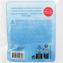 gjenstander Snøteppe glimmer snøteppe med sølvglitter 120×80cm