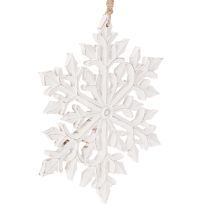 gjenstander Stor dekorativ snøfnugg, hengende dekorasjon, 30 cm