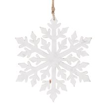 gjenstander Stor dekorativ snøfnugg, hengende dekorasjon, 30 cm