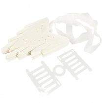 gjenstander Snøfnugg papirdekorasjon stjerne hvit jul Ø50cm