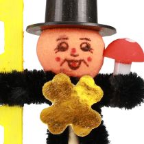 gjenstander Blomsterstaker til skorsteinsfeier, nyttårsaftenpynt, lykkeamuletter, 17 cm, 36 deler