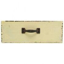 gjenstander Treskuff for planting Yellow Shabby Chic 25×13×8cm