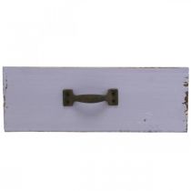 gjenstander Plantekar Dekorativ skuff Shabby Chic Tre Lilla 25×13×8cm