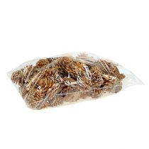 gjenstander Svarte kongler dekorative kongler krem 5-8cm 1kg