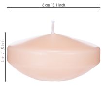 gjenstander Flytelys, praktisk bruk i dekorative dammer og vannbassenger, 8 cm, 8 stk.