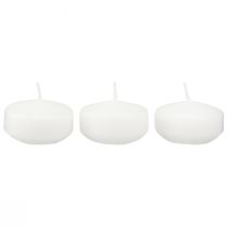gjenstander Flytelys Hvit 4,5cm 28 stk