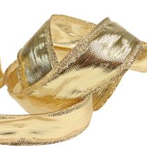 gjenstander Bånd med trådkant gull 40mm 25m