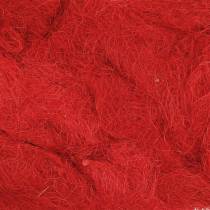 Sisal rød 500g naturlig fiber