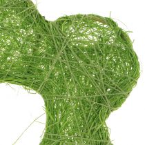 gjenstander Sisal blomst grønn Ø7,5cm 25stk