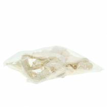 gjenstander Sisal hjertekrem 5cm 24 stk