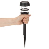 gjenstander Solcelledrevne hagelamper med jordspyd, utendørslamper for hagestier, 35 cm, 6 stk.