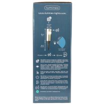 gjenstander Solcelledrevet hagelampe med jordspyd og LED-belysning, 34 cm