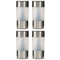 gjenstander LED solcellelampe for utendørsbruk, 14 cm, 4 stk