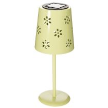 gjenstander Solcelledrevet LED-bordlampe med blomsterdesign, stemningsfull utendørsbelysning, 28 cm