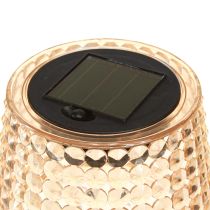 gjenstander Solar bordlamper LED med timer klar brun H25cm 3stk