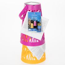 gjenstander Solcellelykt for utendørs bruk, perfekt for koselige sommerkvelder i hagen og på terrassen, 26 cm, 2 stk.