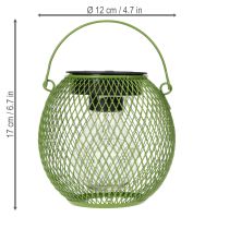gjenstander Rund LED-solcellelykt, perfekt for hage eller terrasse, stemningsfull belysning, 12 cm