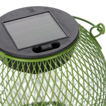 gjenstander Rund LED-solcellelykt, perfekt for hage eller terrasse, stemningsfull belysning, 12 cm