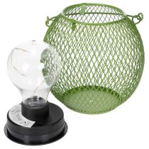 gjenstander Rund LED-solcellelykt, perfekt for hage eller terrasse, stemningsfull belysning, 12 cm