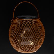 gjenstander Solcellelykt LED for stemningsfull hagebelysning i attraktiv metalldesign, 12 cm