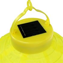 gjenstander Lampion LED med solcelle 20cm gul