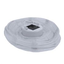 gjenstander Lantern LED med solcelle 20cm hvit