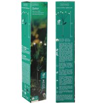 gjenstander Solar lys utendørs LED stang lys varm hvit 70cm 3stk